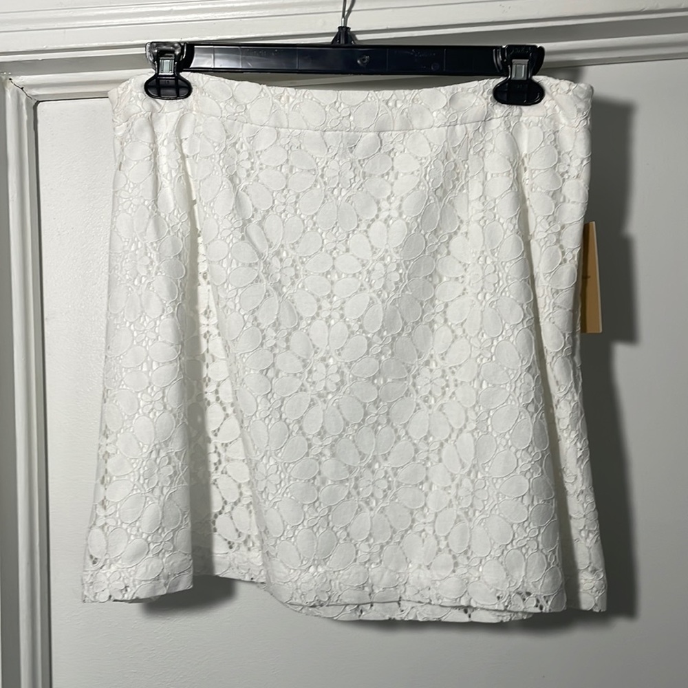 Lace miniskirt